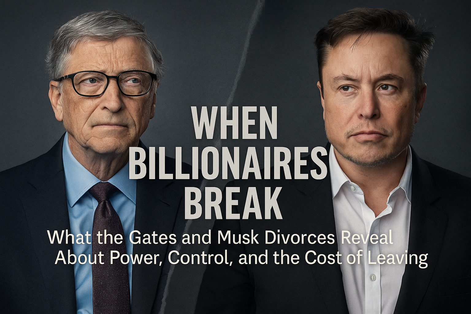 When Billionaires Break: What the Gates and Musk Divorces Reveal About Power, Control, and the Cost of Leaving